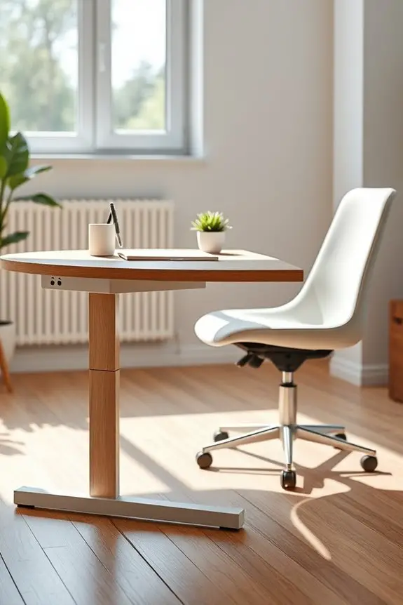 ergonomic adjustable height desks