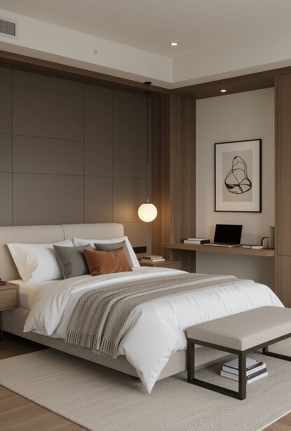 ergonomic compact bed workstation
