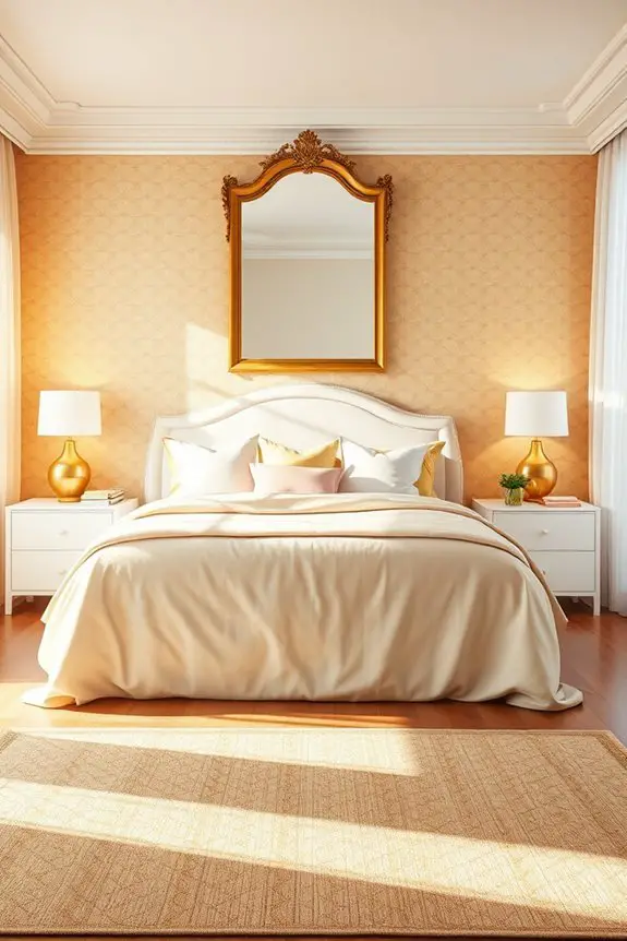 ethereal gold and pastels