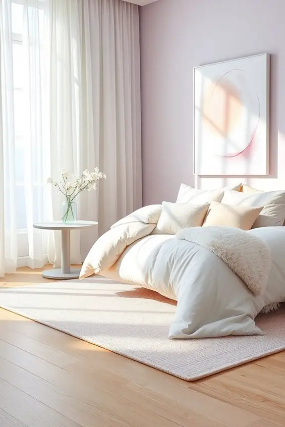ethereal pastel bedroom sanctuary