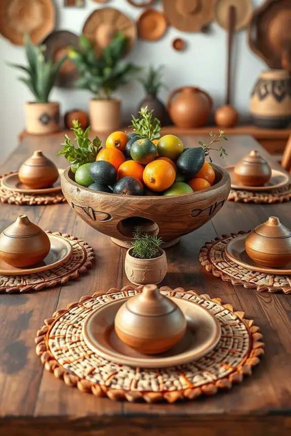 ethnic inspired vibrant table settings