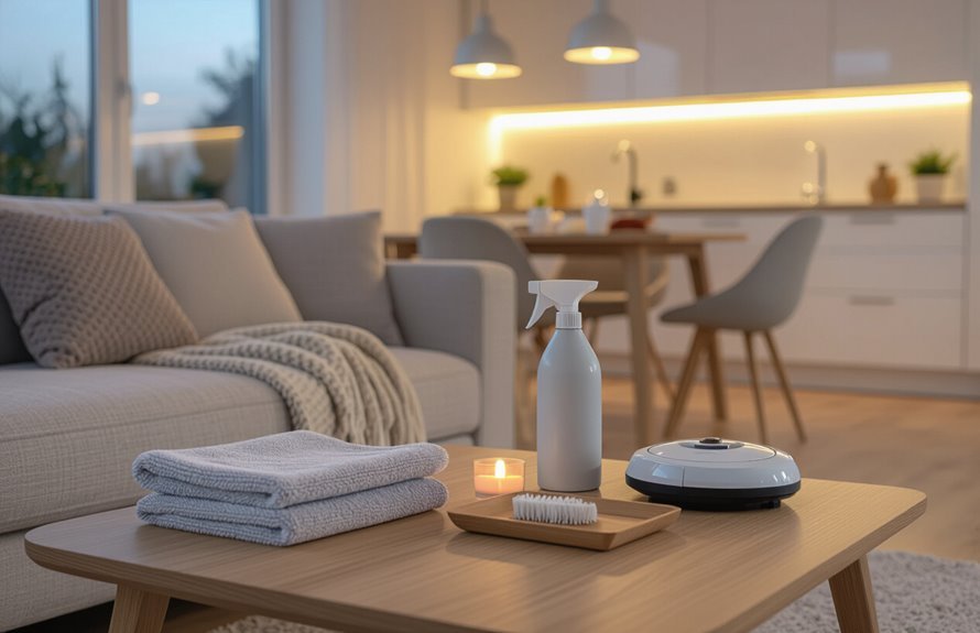 evening cleaning routine steps