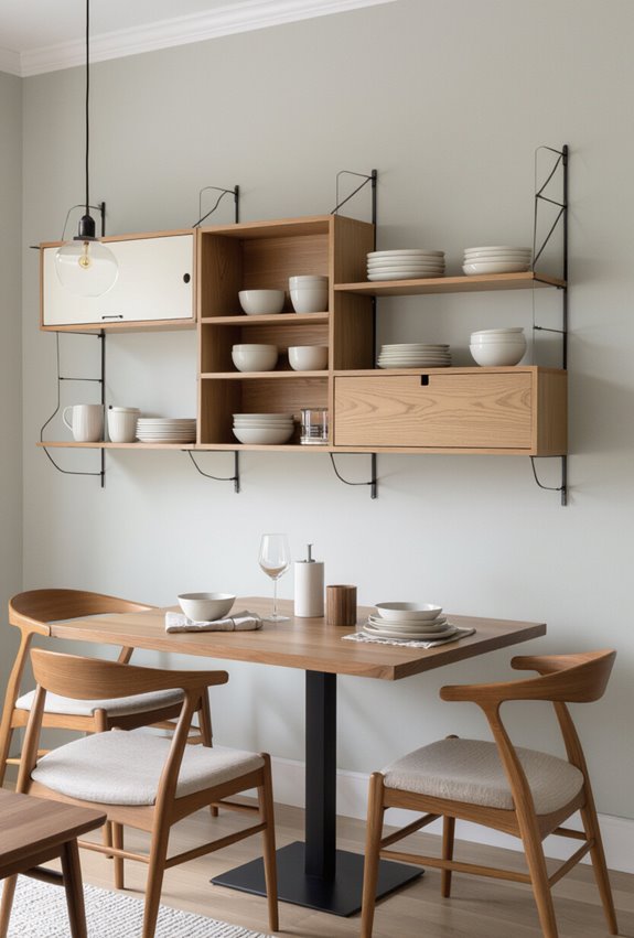 expandable modular wall shelving