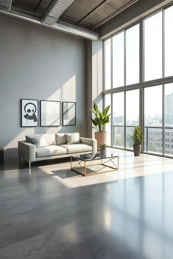 expansive windows minimalistic furniture