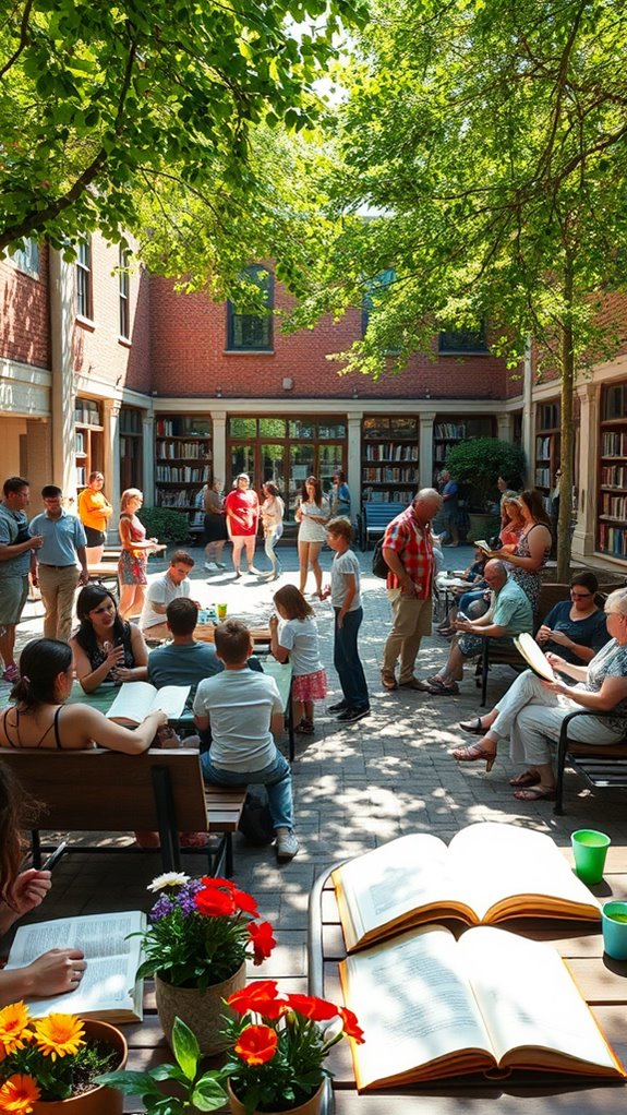explore the local library