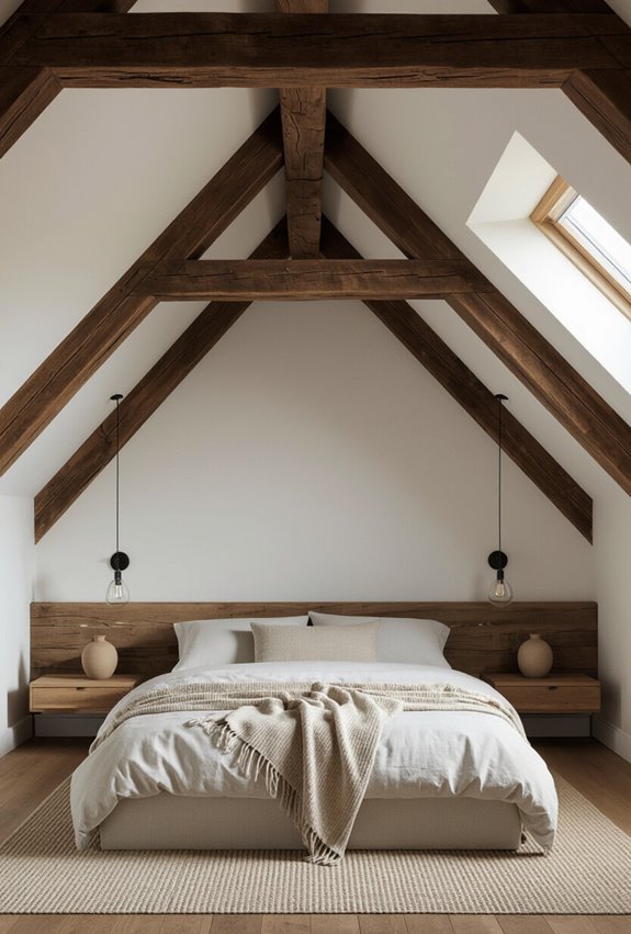 exposed beam reclaimed timber retreat
