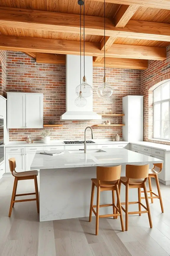 exposed beams enhance aesthetics