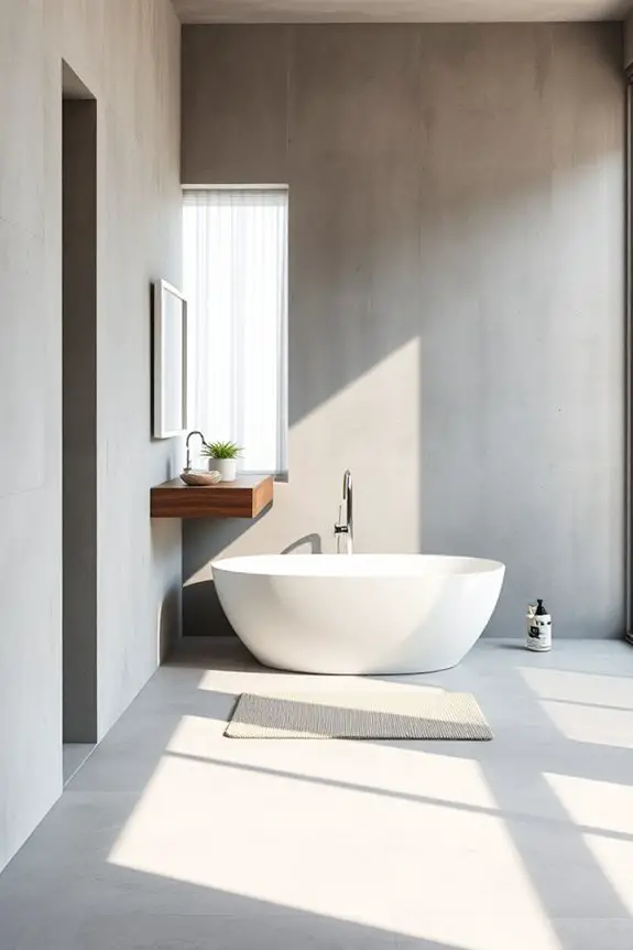 exposed concrete wall aesthetics