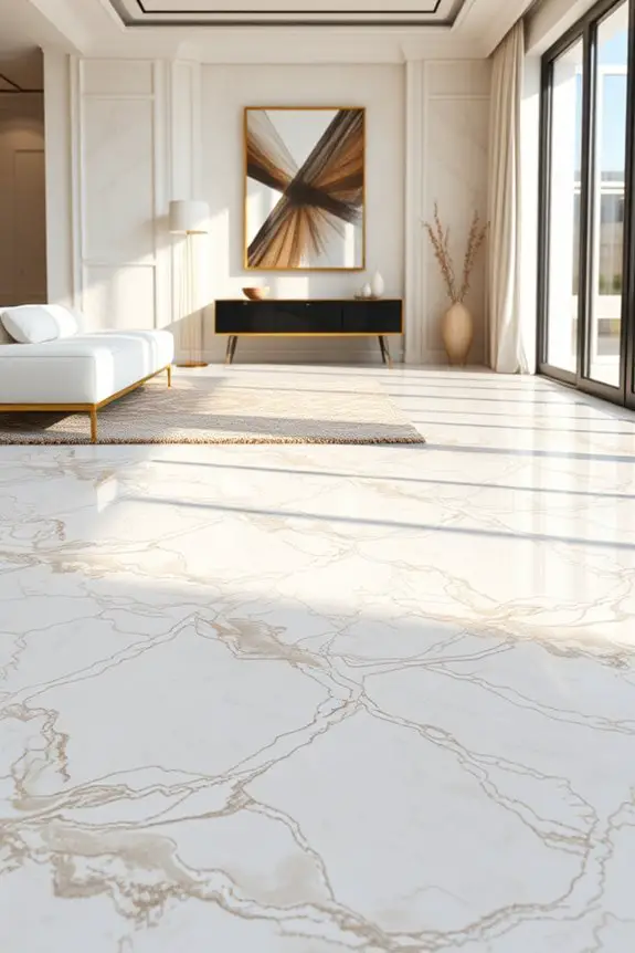 exquisite marble flooring elegance