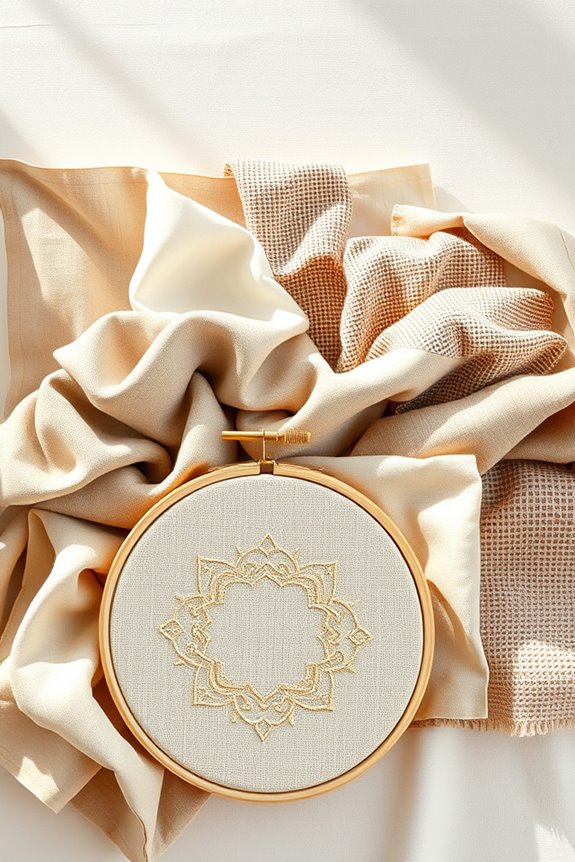 fabric collage wall art