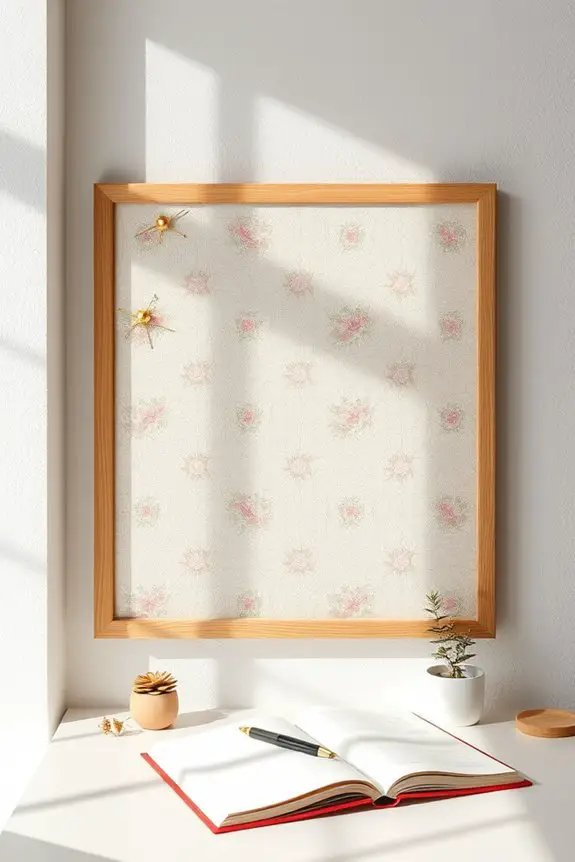 fabric covered bulletin board project