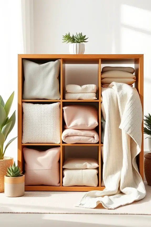 fabric covered cube storage solutions