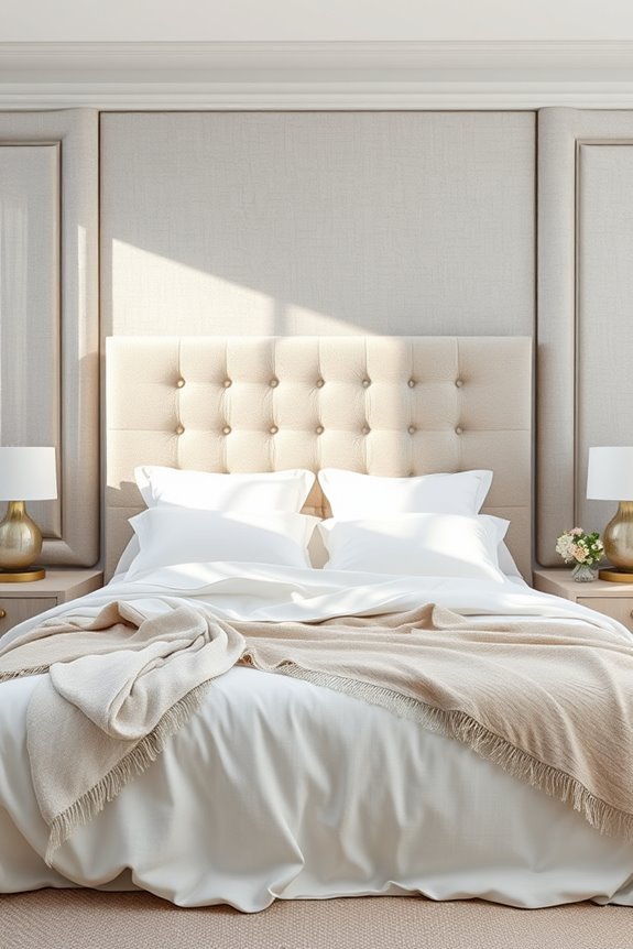 fabric headboards enhance aesthetics