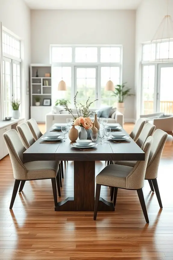 family gatherings around table