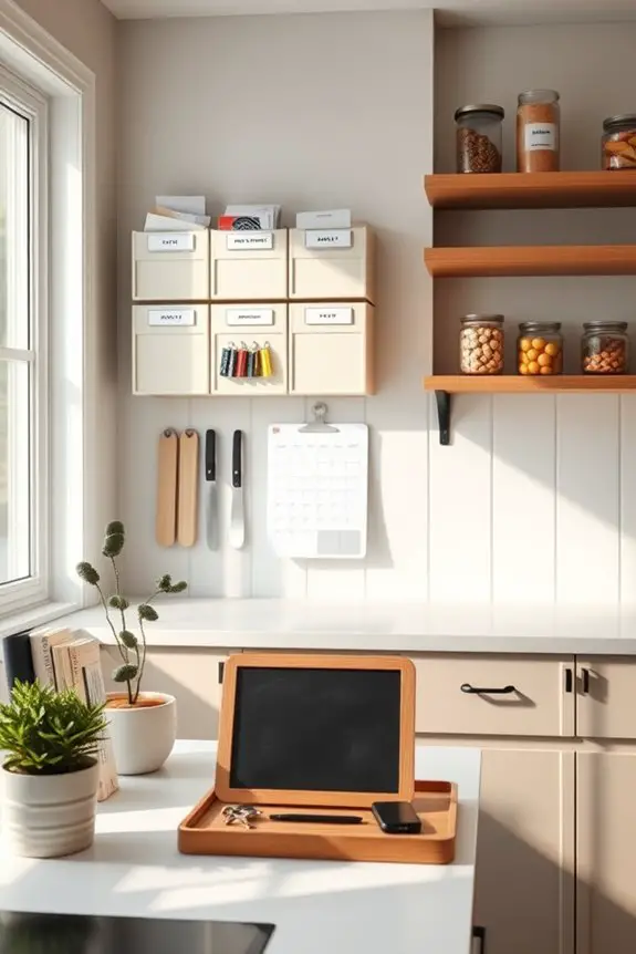 family organization in kitchen