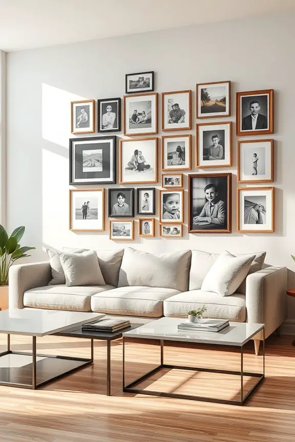 family photo gallery wall