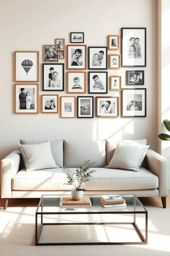 family photo gallery wall