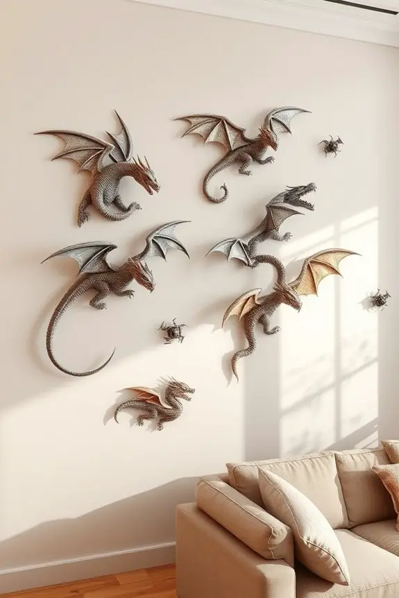 fantasy dragon wall stickers
