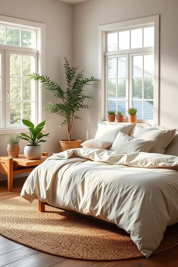farmhouse bedroom greenery ideas