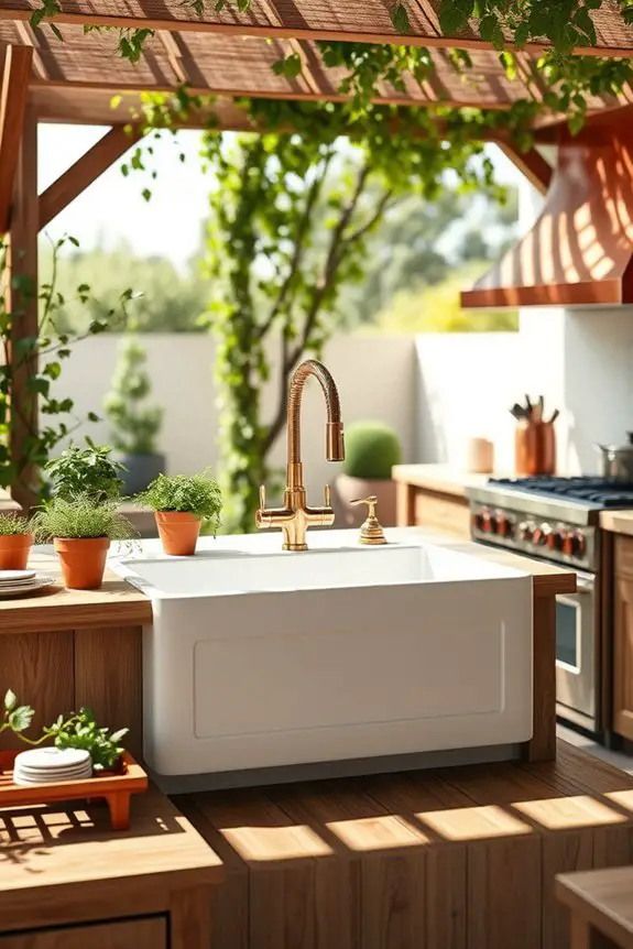 farmhouse charm with copper