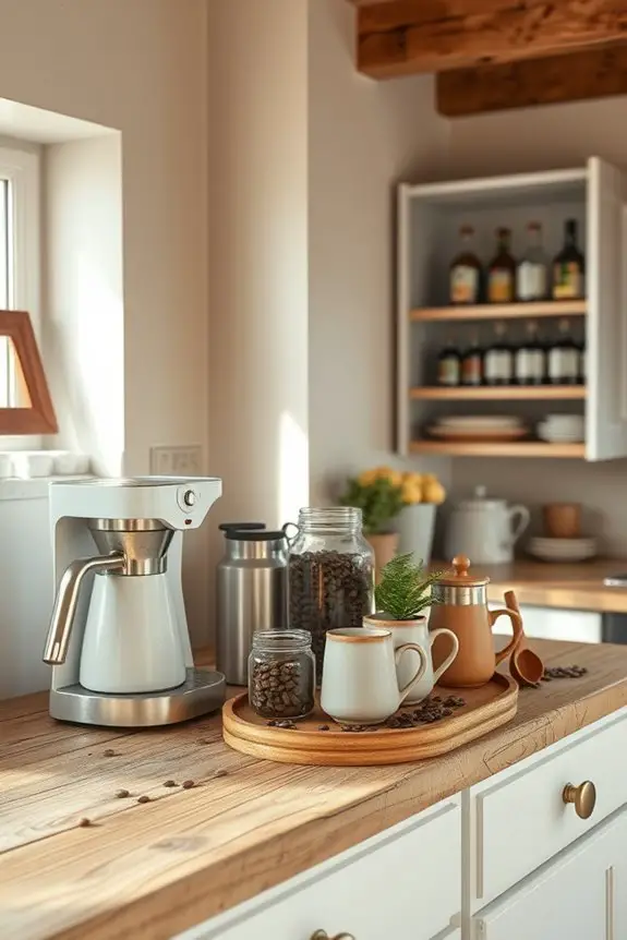 farmhouse coffee bar decor