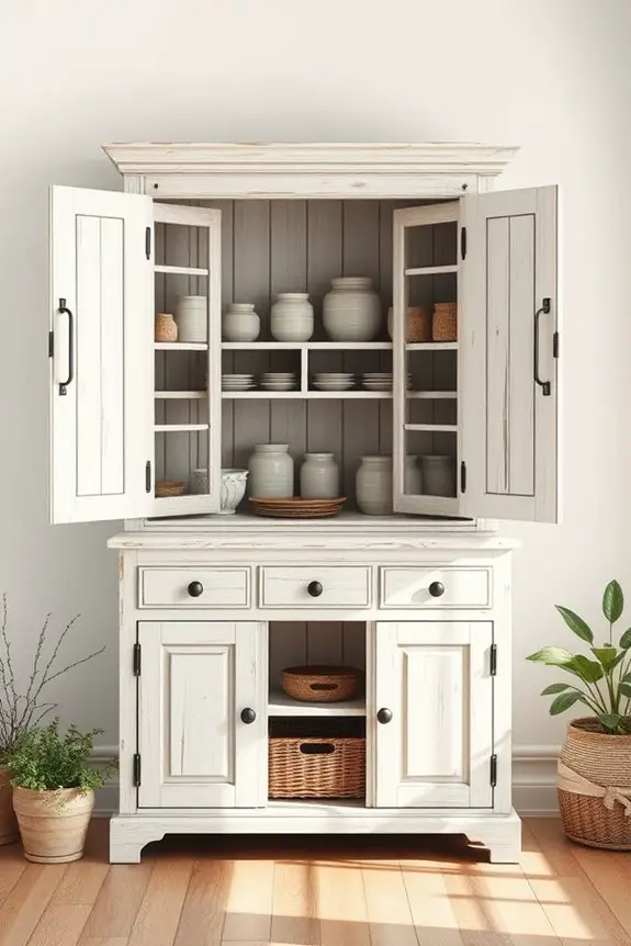 farmhouse cupboards with character