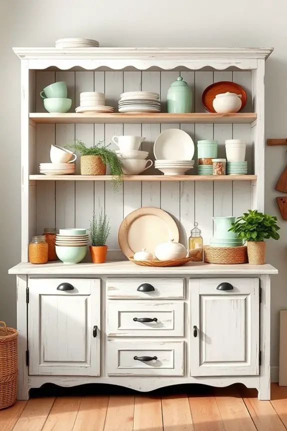 farmhouse open shelving tips