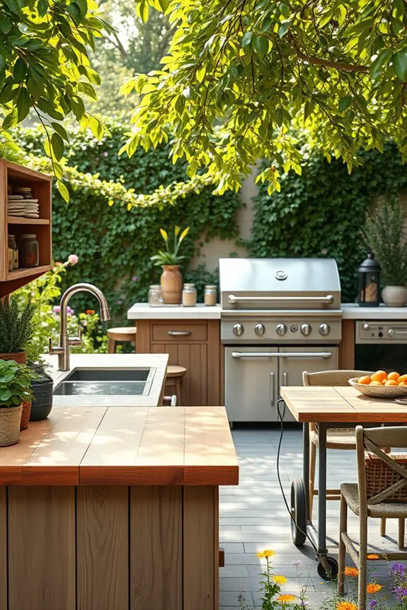 farmhouse outdoor kitchen design
