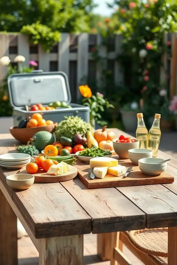 farmhouse outdoor serving station