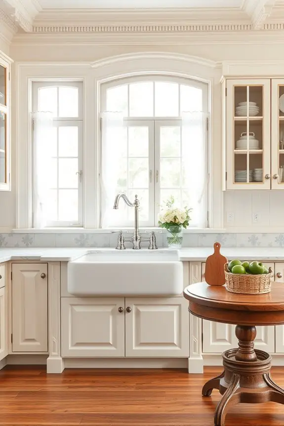 farmhouse sink kitchen charm