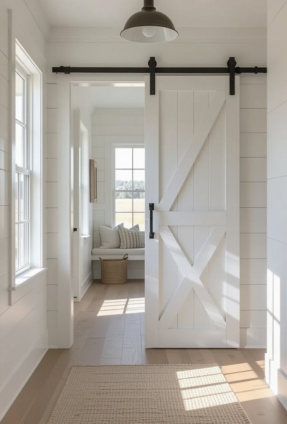 farmhouse sliding doors details