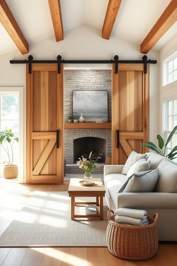 farmhouse style barn doors