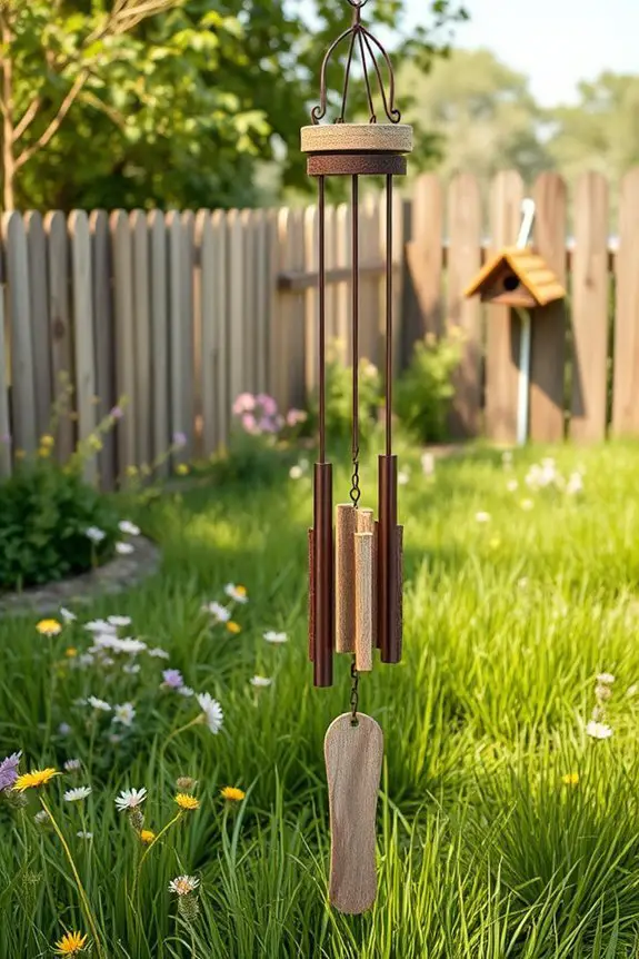 farmhouse wind chimes decor