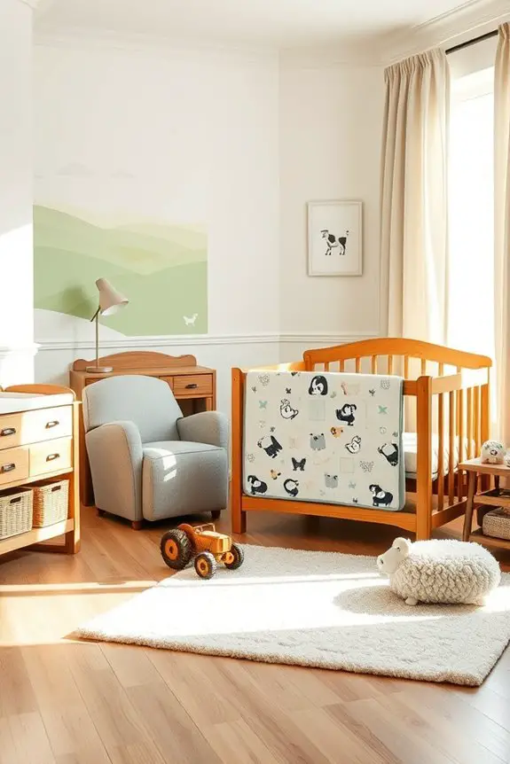 farmyard animal bedroom theme