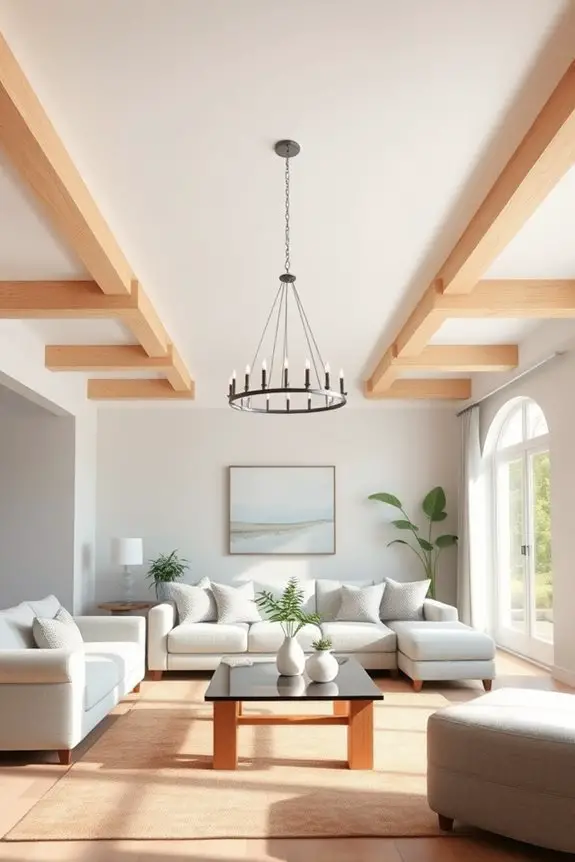 faux beams for rustic charm