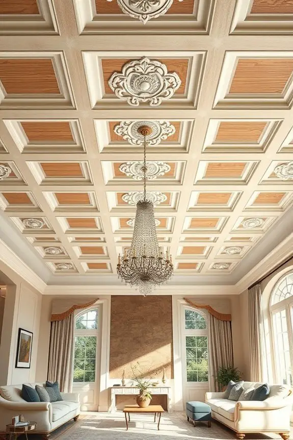 faux finishes enhance ceilings
