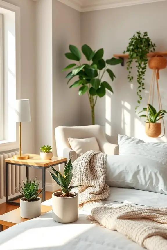 faux plants low maintenance decor