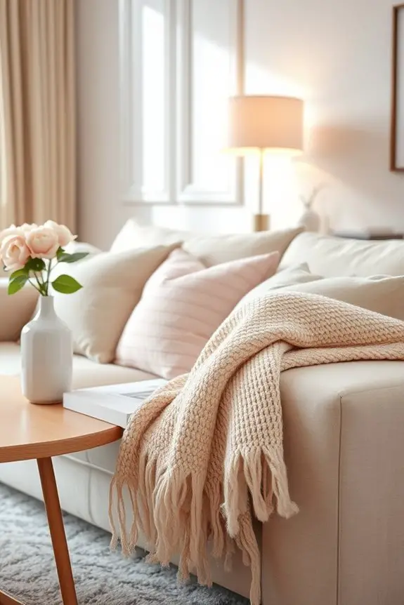 feminine cozy throw blankets