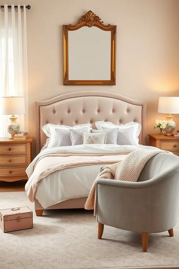 feminine duplex bedroom decor