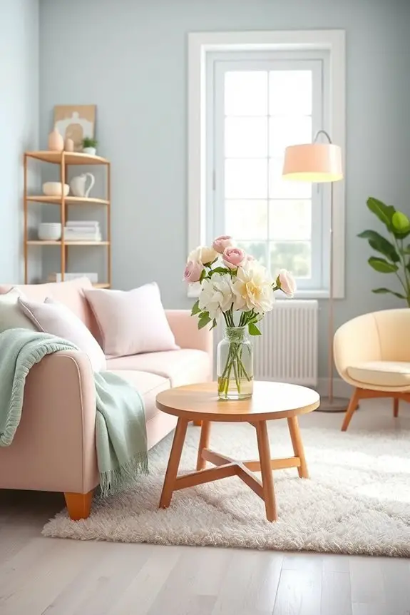 feminine soft pastel decor
