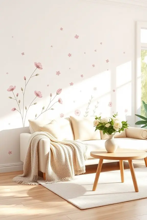 feminine wall decals transform spaces
