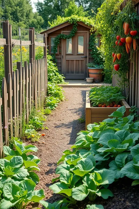 fenced vegetable garden benefits