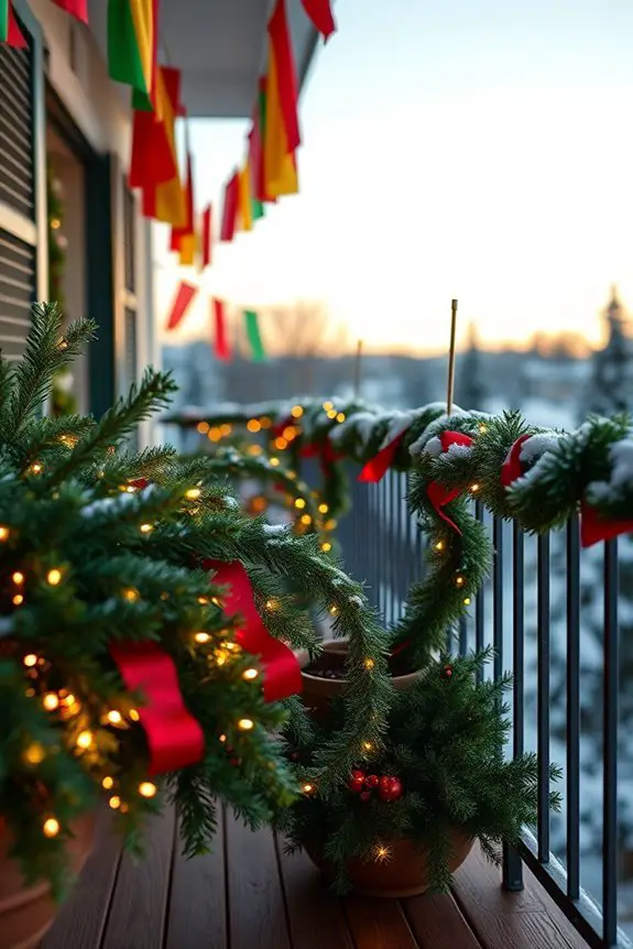 festive balcony decorations ideas