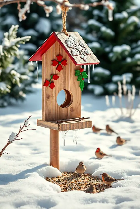 festive bird feeders diy