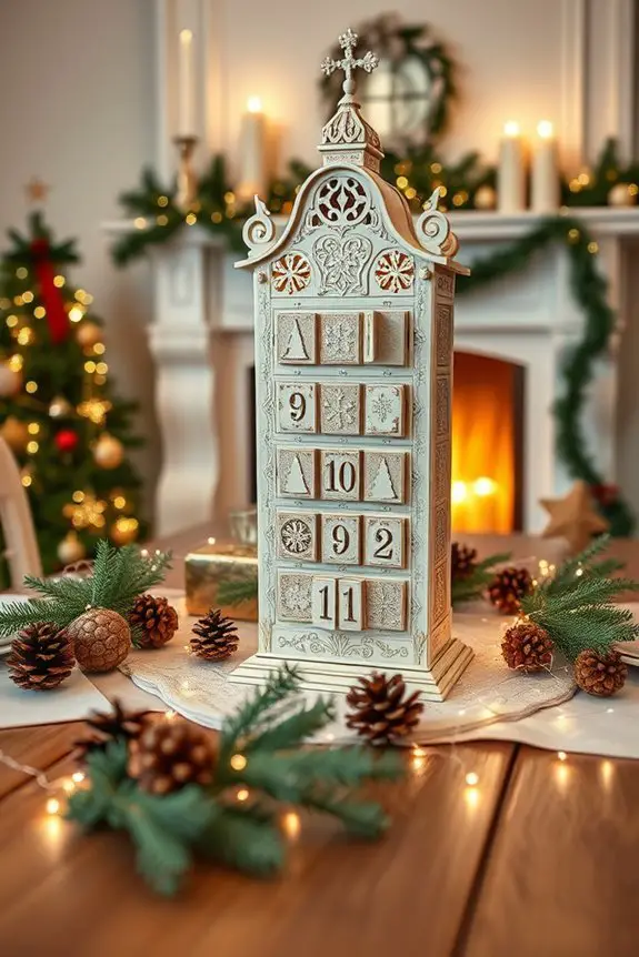 festive countdown calendar decor