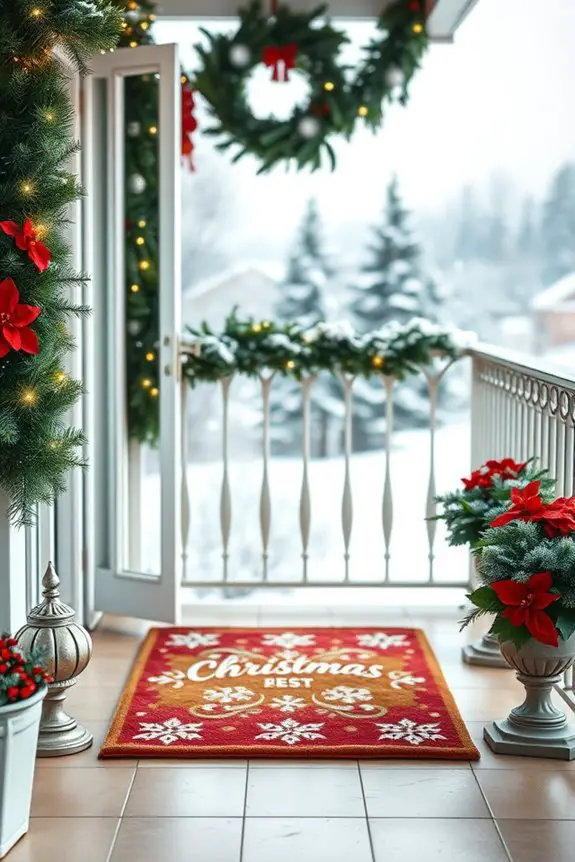 festive doormats for holidays