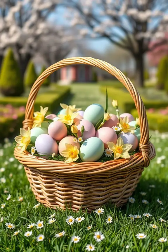 festive easter basket centerpiece