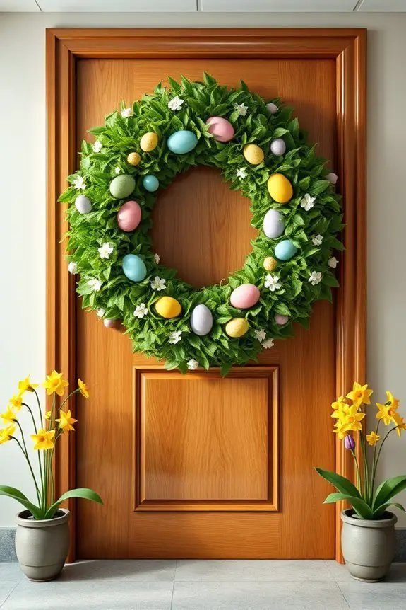 festive easter door decorations