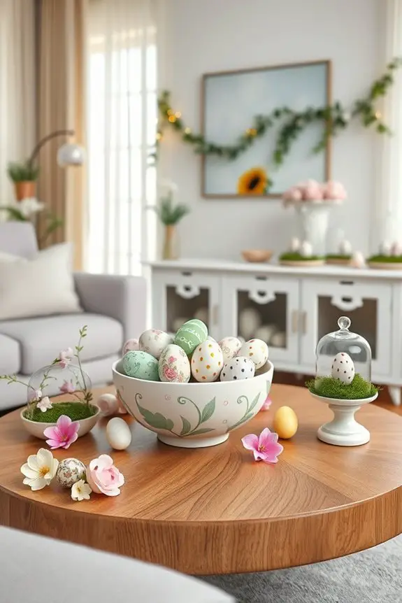 festive easter egg displays