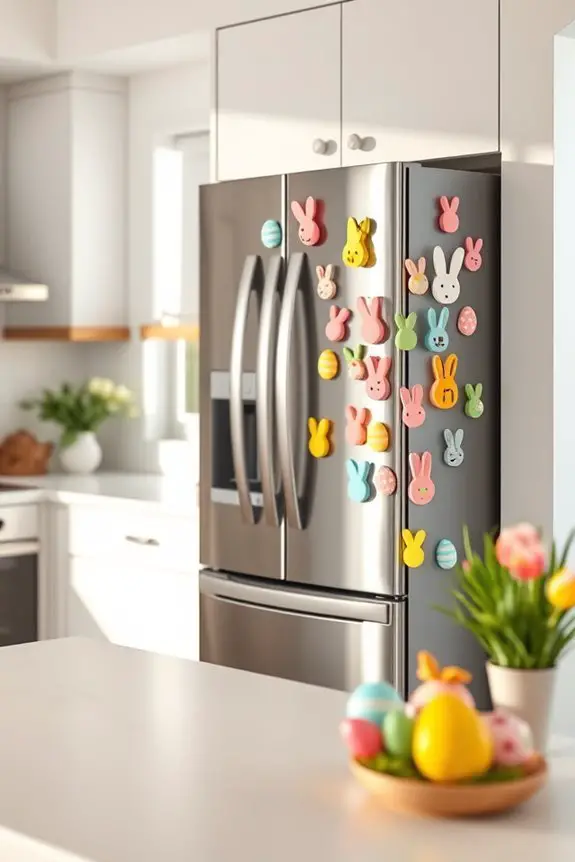 festive easter refrigerator magnets